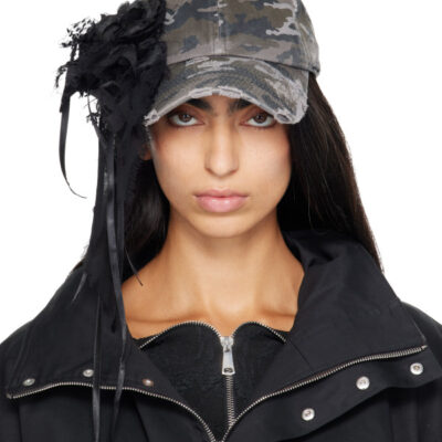 Petra Fagerstrom Khaki Flower Cap