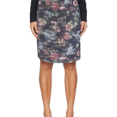 Petra Fagerstrom SSENSE Exclusive Multicolor Floral Pleated Midi Skirt