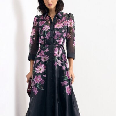 Phase Eight Anabelle Print Midi Shirt Dress