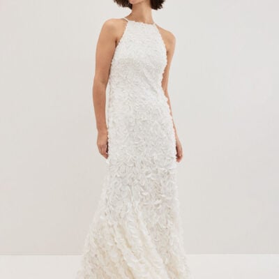 Phase Eight Charlene Ivory Ruffle Maxi Dress