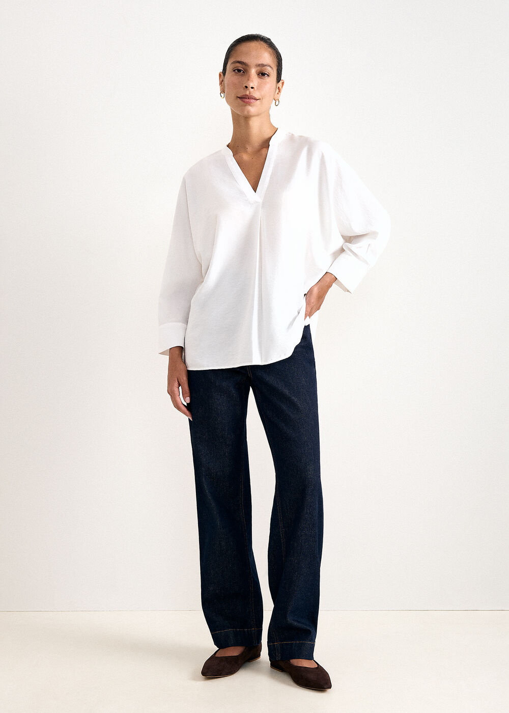 phase-eight-cynthia-v-neck-long-sleeve-blouse-2 Phase Eight Cynthia V-Neck Long Sleeve Blouse