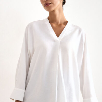 Phase Eight Cynthia V-Neck Long Sleeve Blouse
