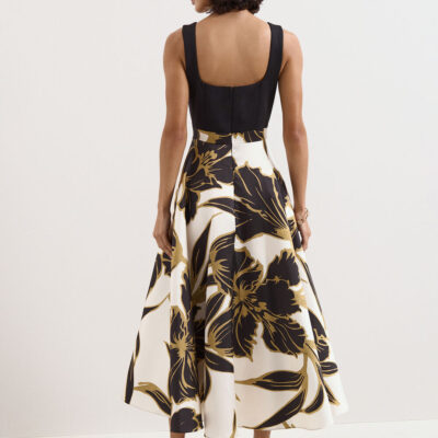 Phase Eight Delie Satin Floral Maxi Dress