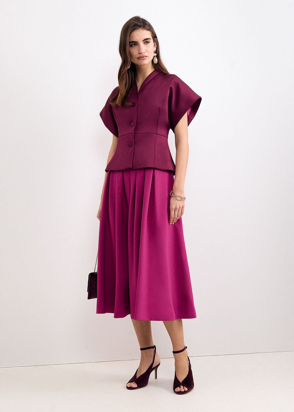 phase-eight-hanna-pleated-cap-sleeve-dress-2 Phase Eight Hanna Pleated Cap Sleeve Dress
