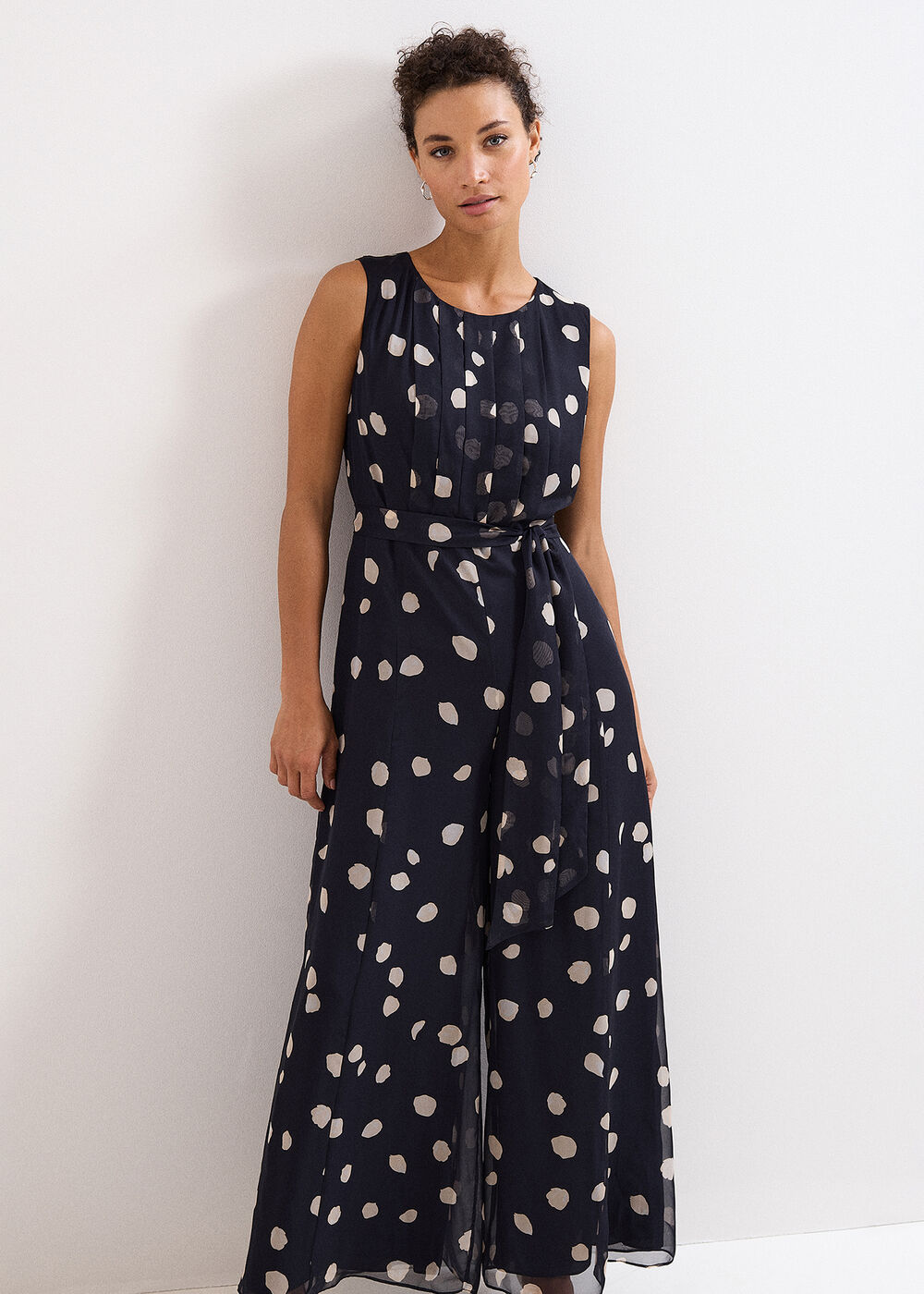 phase-eight-petite-maxine-polka-dot-sleeveless-jumpsuit-2 Phase Eight Petite Maxine Polka Dot Sleeveless Jumpsuit