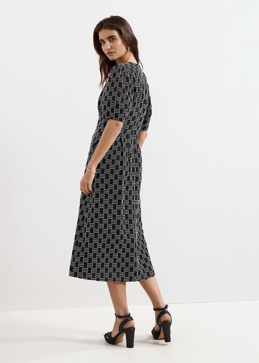 phase-eight-yasmine-check-textured-midi-dress-1 Phase Eight Yasmine Check Textured Midi Dress