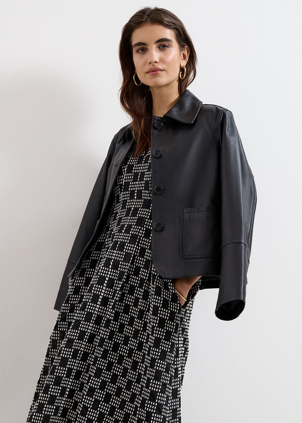 phase-eight-yasmine-check-textured-midi-dress-2 Phase Eight Yasmine Check Textured Midi Dress