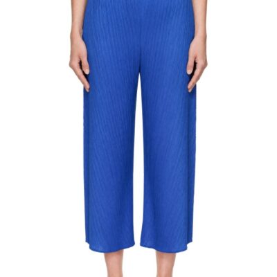 Pleats Please Issey Miyake Blue Coast Trousers