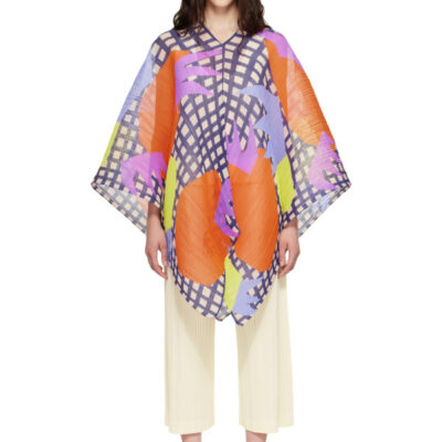 Pleats Please Issey Miyake Multicolor Madame-T Scarf