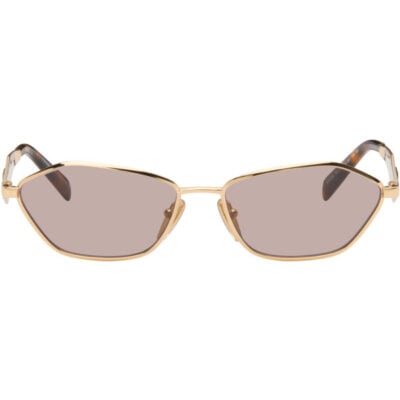 Prada Gold Cat-Eye Sunglasses