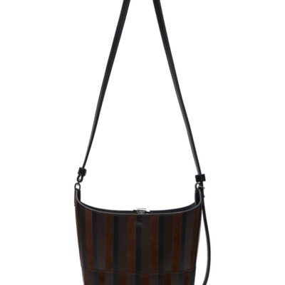 Proenza Schouler Black & Brown Mini Intarsia Bucket Tote