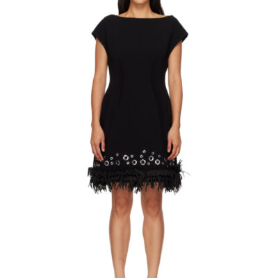Proenza Schouler Black Grazziela Minidress