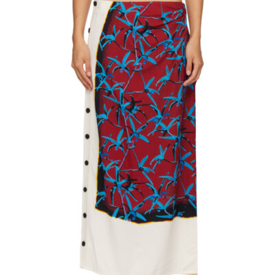 Proenza Schouler Red Anais Maxi Skirt