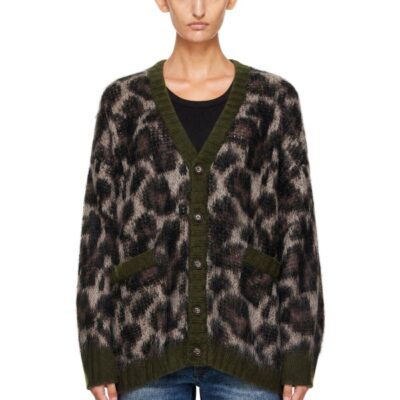 R13 Brown Oversized Cardigan