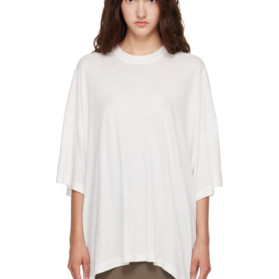 R2W Off-White Kent Cotton Cash Half Sleeve T-shirt
