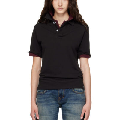 Raimundo Langlois Black Layered Polo