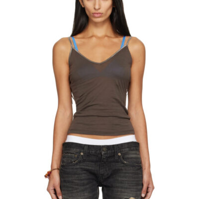 Raimundo Langlois SSENSE Exclusive Brown V-Neck Camisole
