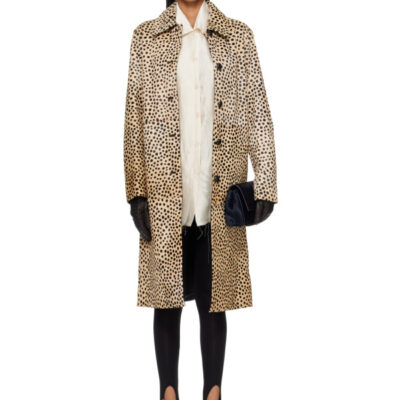 Randoacutehe Tan Cheetah Pony Hair Coat