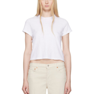 Re Done White Hanes Edition Classic T-shirt