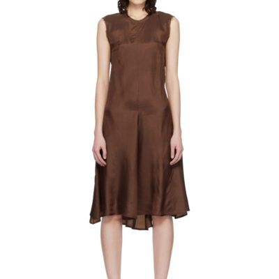 Renaissance Renaissance Brown Ziggy Midi Dress