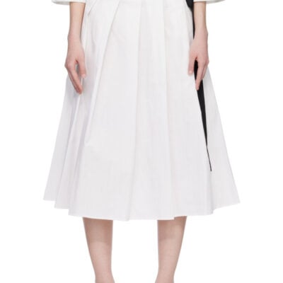Renaissance Renaissance White Cyn Midi Skirt