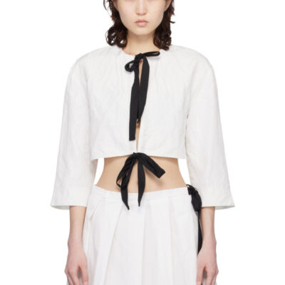 Renaissance Renaissance White Jane Bolero Top
