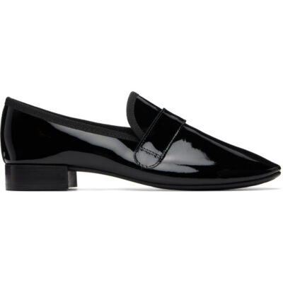Repetto Black Michael Rubber Sole Loafers
