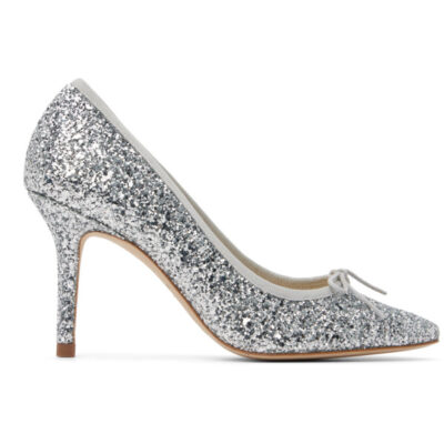 Repetto Silver Cendrillon Heels