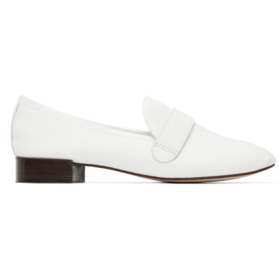 Repetto White Michael Loafers