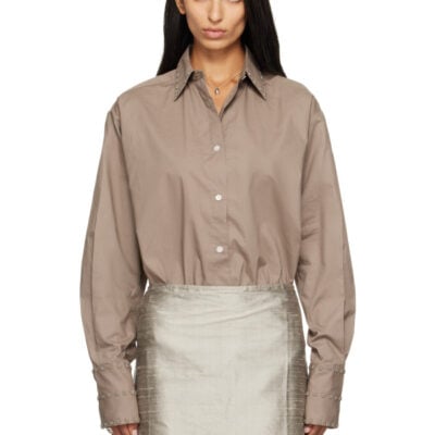Rescha SSENSE Exclusive Tan Hom Embroidered Shirt