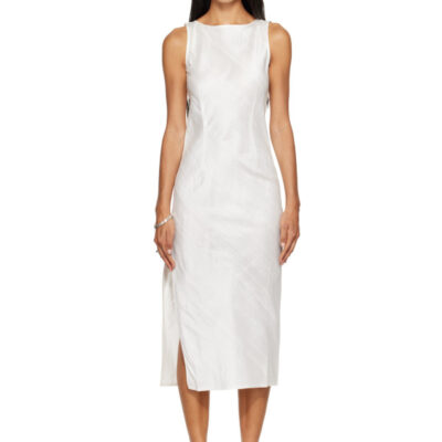Rescha SSENSE Exclusive White Dharee Midi Dress