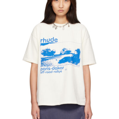 Rhude White Trail Of Dust T-shirt