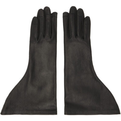 Rick Owens Black Tower Flared Gloves