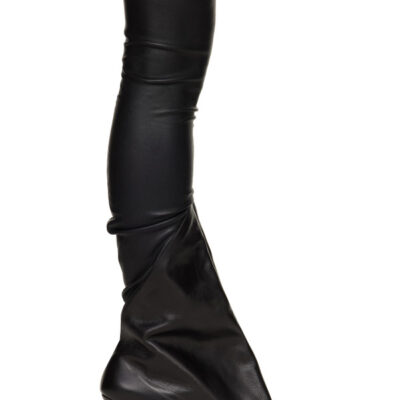 Rick Owens Black Tower Taco Canti 8 Tall Boots