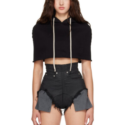 Rick Owens DRKSHDW Black Tower Hood Shrug