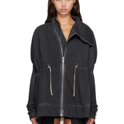 Rick Owens DRKSHDW Black Tower Mountain Sail Sweater