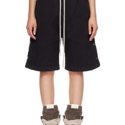 Rick Owens DRKSHDW Black Tower Pusher Shorts