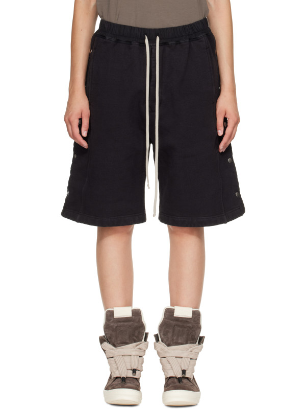 Rick Owens DRKSHDW Black Tower Pusher Shorts