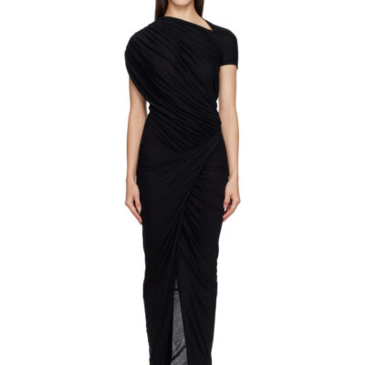 Rick Owens Lilies Black Tower Ares Maxi Dress