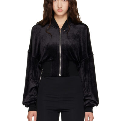 Rick Owens Lilies Black Tower Flight Jacket