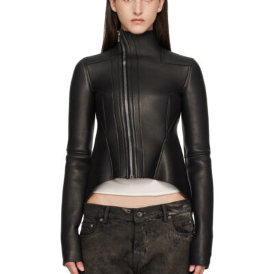 Rick Owens Lilies Black Tower Naska Gary Leather Jacket