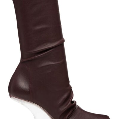 Rick Owens Lilies Burgundy Tower Cantilever 8 Boots