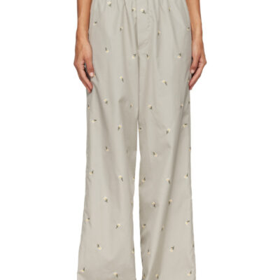 Rier Gray Crocus Edelweiss Popeline Trousers