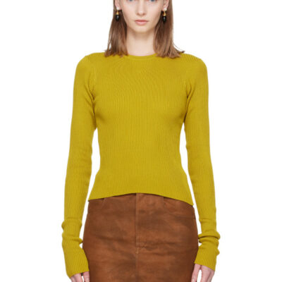 Rier Yellow Fine Rib T-shirt
