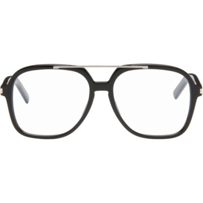 Saint Laurent Black SL 545 Corner Angle Optical Frame Glasses