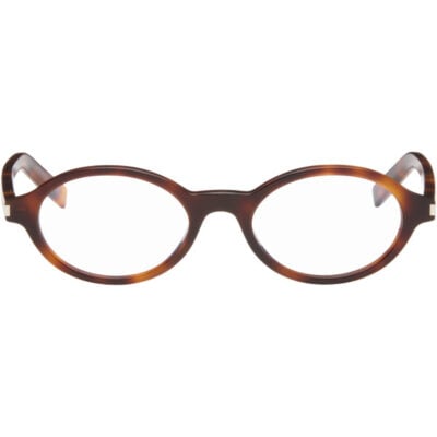 Saint Laurent Brown SL 751 Jeanne Round Oval Glasses