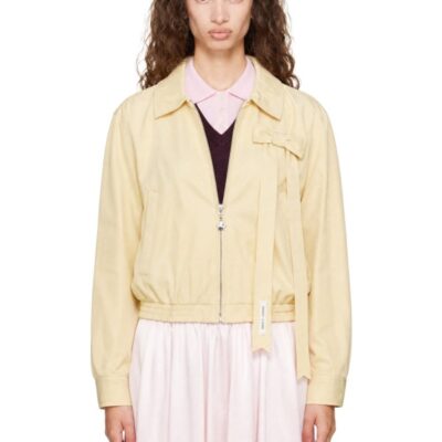 Sandy Liang Beige Darcy Jacket