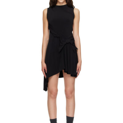Sandy Liang Black Cello Minidress