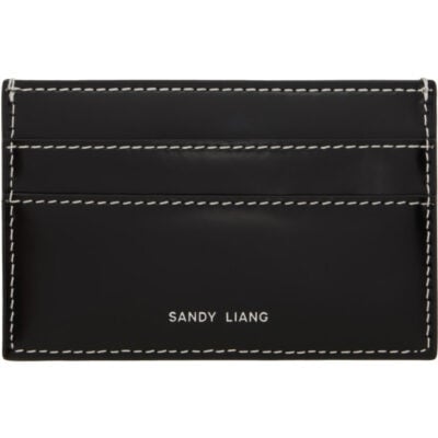 Sandy Liang Black 'Precious' Card Holder