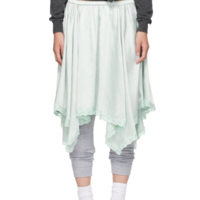 Sandy Liang Blue Sophie Midi Skirt